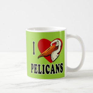 I Love Pelicans T-shirts, Kids Apparel Coffee Mug
