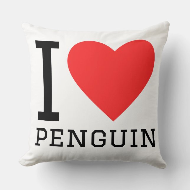 I love penguin cushion (Front)