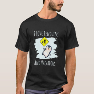 I Love Penguins And School Penguin For Kids T-Shirt
