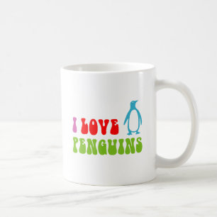 I Love Penguins Coffee Mug
