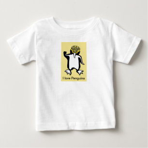 I love PENGUINS - Wildlife Antarctica - Baby T-Shirt
