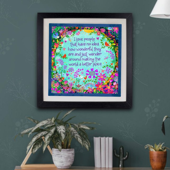I Love People’ Inspirivity Photo Print (Creator Uploaded)
