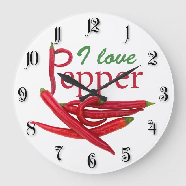 I love pepper large clock (Front)