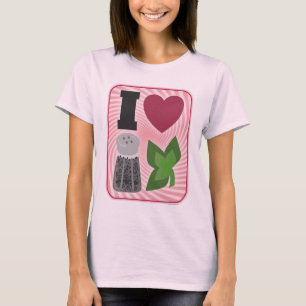 I Love Peppermint Visual Icons Holiday T-Shirt
