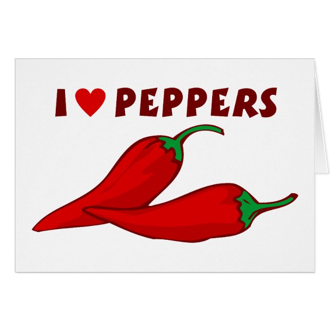 I Love Peppers (Front Horizontal)