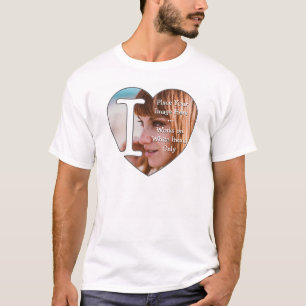 I Love Personalised Photos - T-Shirt