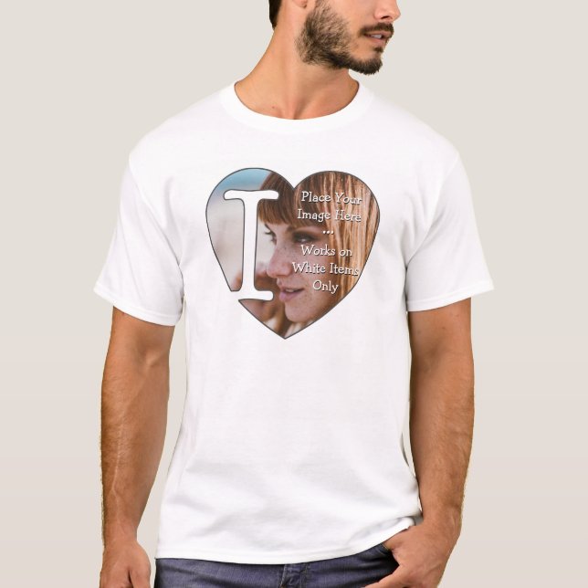 I Love Personalised Photos - T-Shirt (Front)