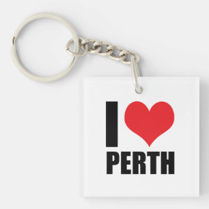 I love Perth Key Ring