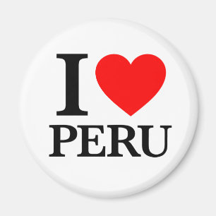 I Love Peru Magnet