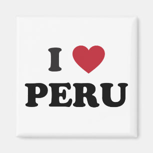 I Love Peru Magnet