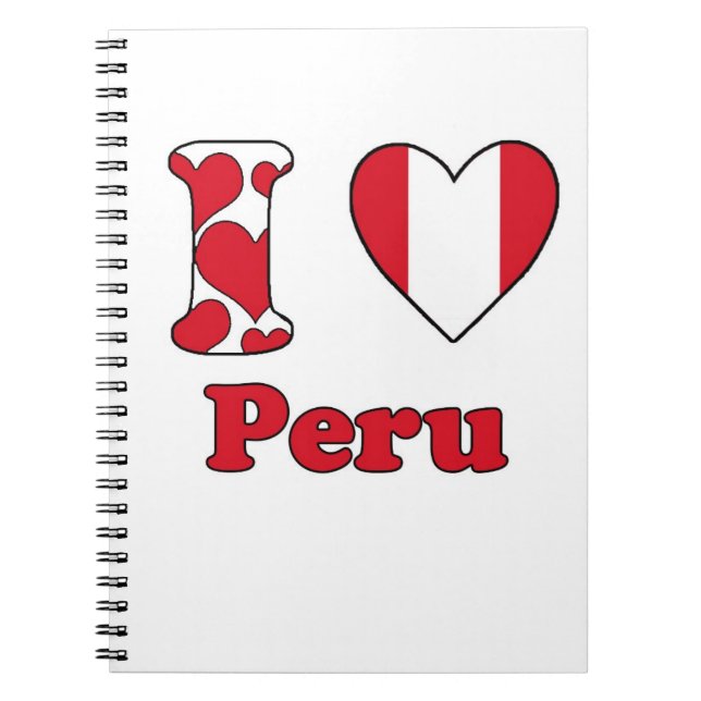 I love Peru Notebook (Front)