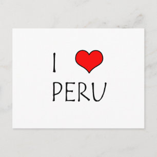 I Love Peru Postcard