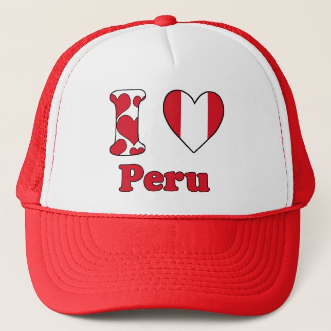 I love Peru Trucker Hat (Front)