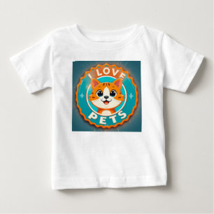 I love pets cute cat baby T-Shirt