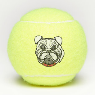 I Love Pets Tennis Balls with Bulldog