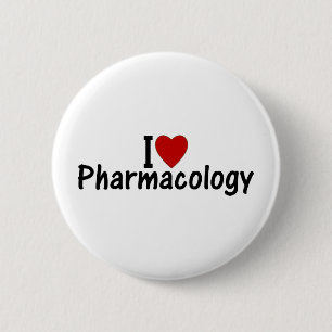 I Love Pharmacology 6 Cm Round Badge