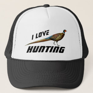 I Love Pheasant Hunting Trucker Hat