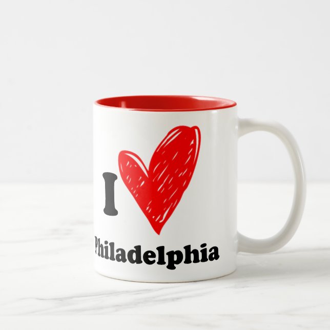 I love Philadelphia Two-Tone Coffee Mug (Right)