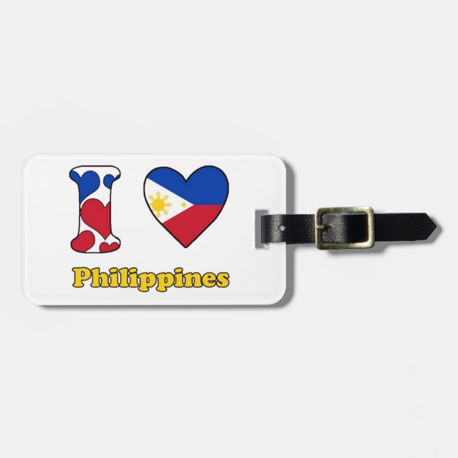 I love Philippines Luggage Tag (Front Horizontal)