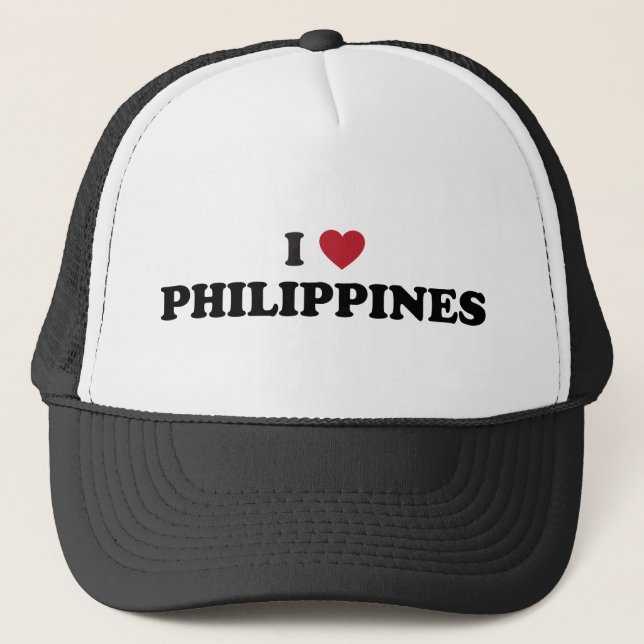 I Love Philippines Trucker Hat (Front)