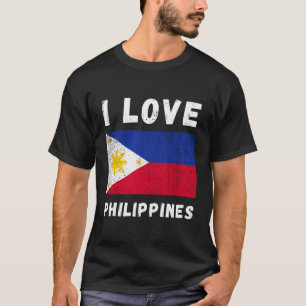 I Love Philippines Vintage Filipino Family Travel T-Shirt