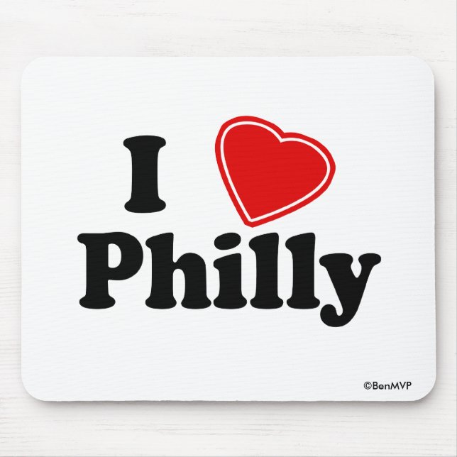 I Love Philly Mouse Mat (Front)