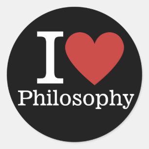 I ❤️ Love Philosophy for Students/Faculty Classic Round Sticker