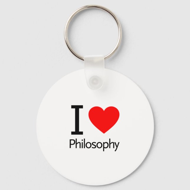 I Love Philosophy Key Ring (Front)