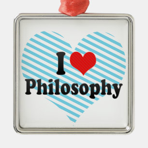 I Love Philosophy Metal Tree Decoration
