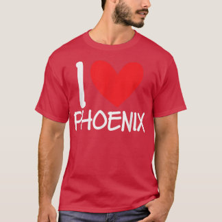 I Love Phoenix Name Personalised Men Guy BFF Heart T-Shirt