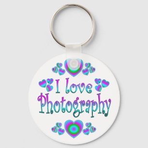 I Love Photography Key Ring