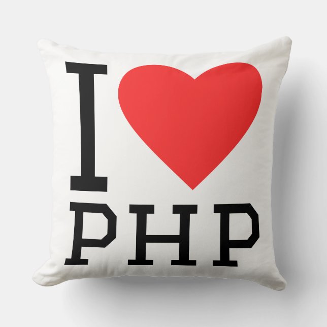 I love php  cushion (Front)
