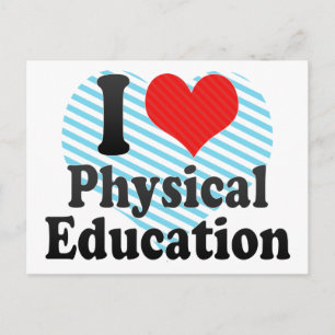 I Love Physical Education Postcard