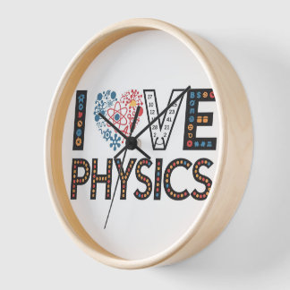 I LOVE PHYSICS CLOCK