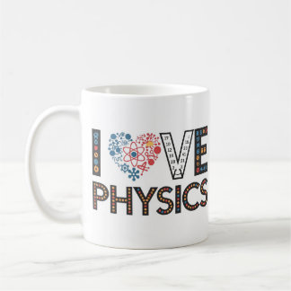 I LOVE PHYSICS COFFEE MUG