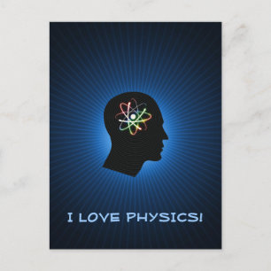I LOVE PHYSICS - Greetings Postcard