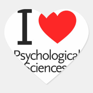 I Love Physiological Sciences Heart Sticker