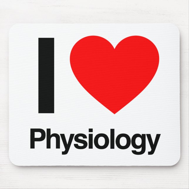 i love physiology mouse mat (Front)