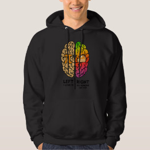 I Love Pi Brain Pi Day Funny Math Pie Dad Joke Mat Hoodie