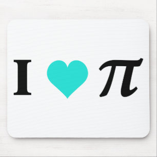 I Love Pi Mouse Mat