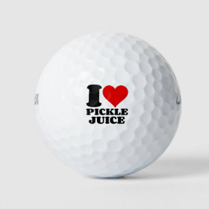 I LOVE PICKLE JUICE GOLF BALLS