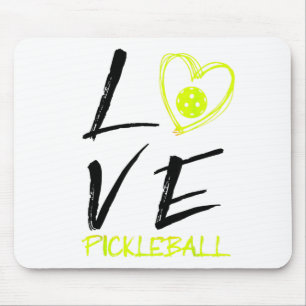 I love pickleball funny pickle ball mouse mat