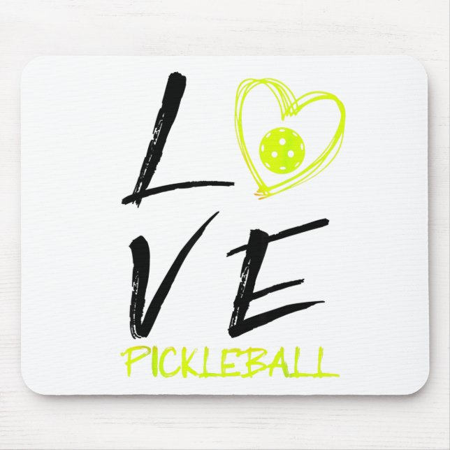 I love pickleball funny pickle ball  mouse mat (Front)