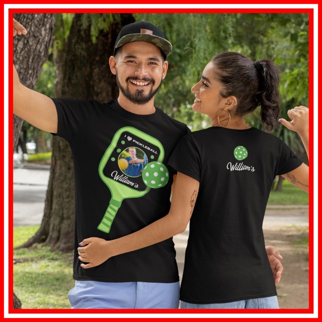 I Love Pickleball Green Paddle Cute Sports PHOTO  Tri-Blend Shirt (I Love Pickleball Green Paddle Cute Sports PHOTO Tri-Blend Shirt)