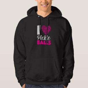 I Love Pickleball Heart Pickle Ball Player Men Wo Hoodie