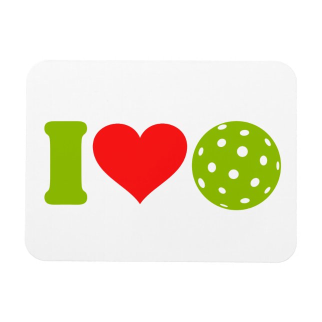 I love pickleball magnet (Horizontal)
