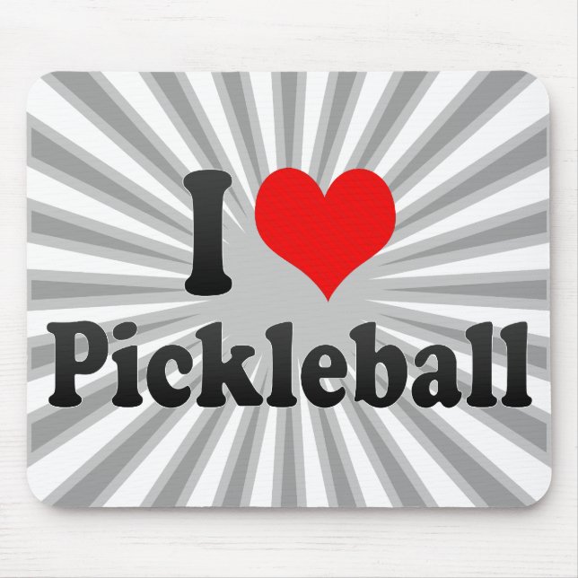 I love Pickleball Mouse Mat (Front)