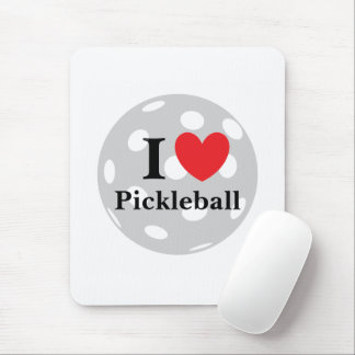 "I Love Pickleball" Mouse Mat