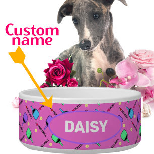 I love Pickleball pink with name Pet 