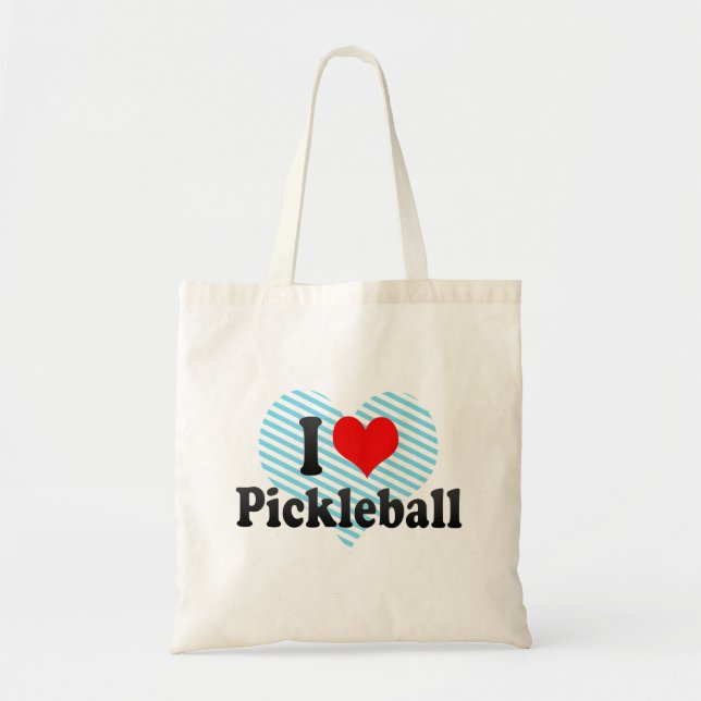I love Pickleball Tote Bag (Front)
